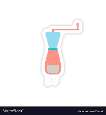 Stylish paper sticker on a white background salt vector image