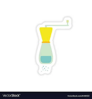 Stylish paper sticker on a white background salt vector image