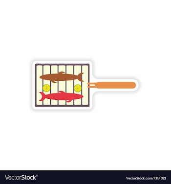 Stylish paper sticker on a white background vector image