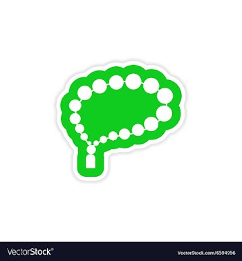 Stylish paper sticker on white background Arab vector image
