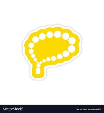 Stylish paper sticker on white background Arab vector image