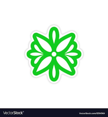 Stylish paper sticker on white background Arabic vector image