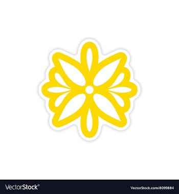 Stylish paper sticker on white background Arabic vector image