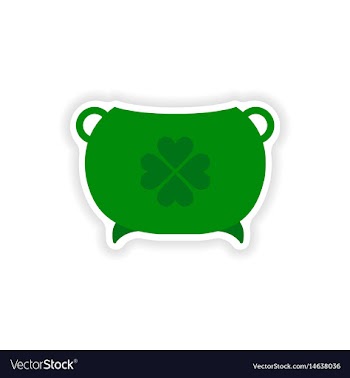 Stylish paper sticker on white background bowler vector image