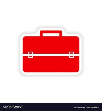 Stylish paper sticker on white background business vector image