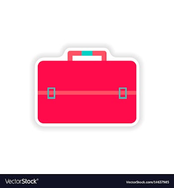 Stylish paper sticker on white background business vector image