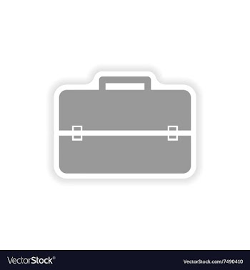 Stylish paper sticker on white background business vector image