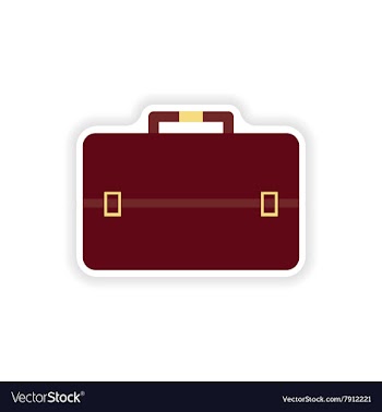 Stylish paper sticker on white background business vector image