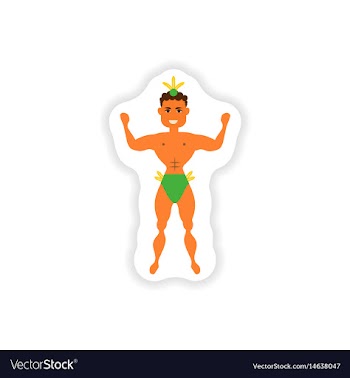 Stylish paper sticker on white background carnival vector image