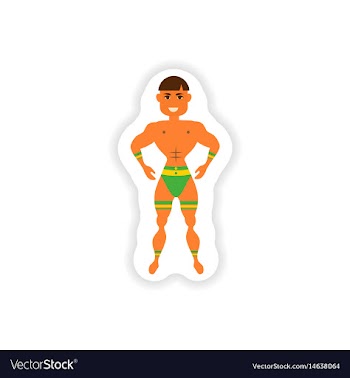 Stylish paper sticker on white background carnival vector image