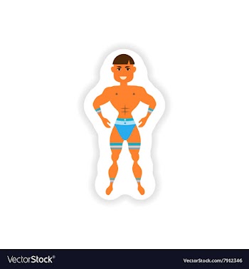 Stylish paper sticker on white background carnival vector image