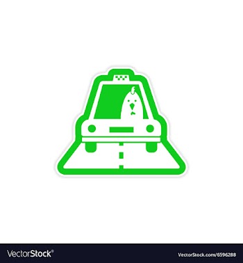 Stylish paper sticker on white background Cock vector image