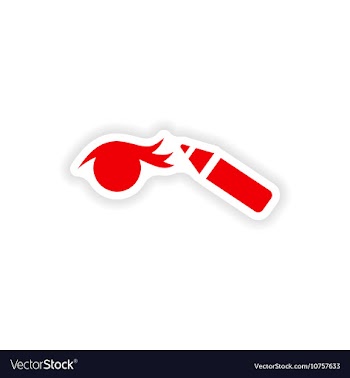 Stylish paper sticker on white background Eyeliner vector image