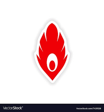 Stylish paper sticker on white background feather vector image