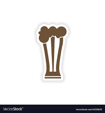 Stylish paper sticker on white background glass vector image