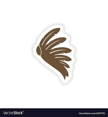 Stylish paper sticker on white background Indian vector image