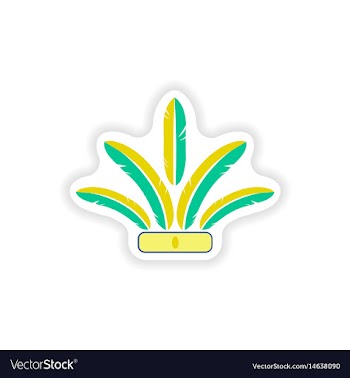 Stylish paper sticker on white background indian vector image