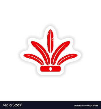 Stylish paper sticker on white background Indian vector image