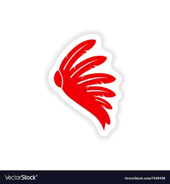 Stylish paper sticker on white background Indian vector image