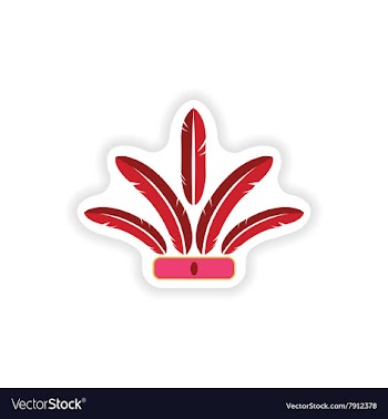 Stylish paper sticker on white background Indian vector image