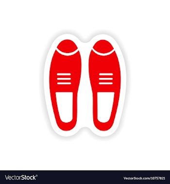Stylish paper sticker on white background male vector image