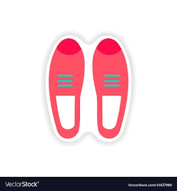 Stylish paper sticker on white background male vector image