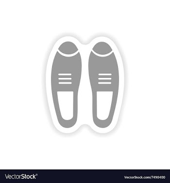 Stylish paper sticker on white background male vector image