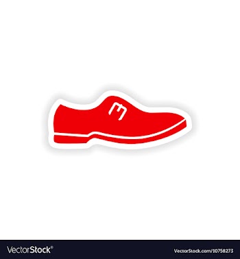 Stylish paper sticker on white background man s vector image