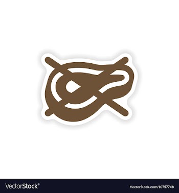 Stylish paper sticker on white background meat ban vector image