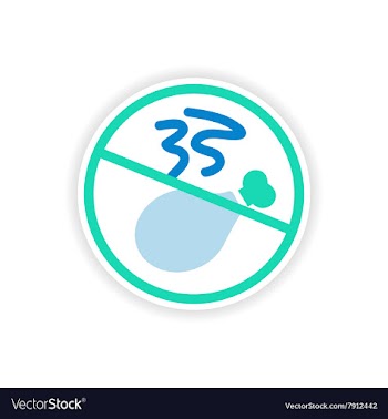 Stylish paper sticker on white background meat ban vector image