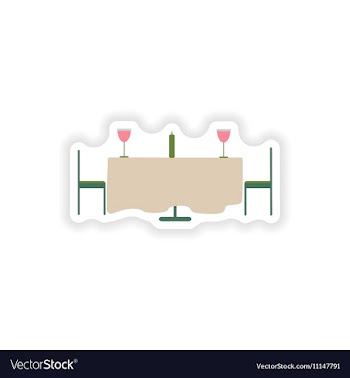 Stylish paper sticker on white background romantic vector image