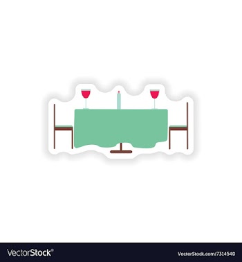 Stylish paper sticker on white background romantic vector image