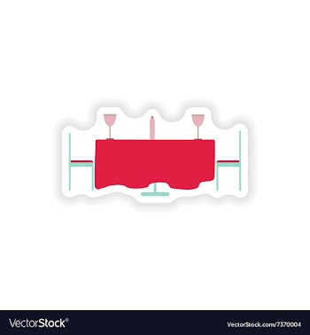 Stylish paper sticker on white background romantic vector image