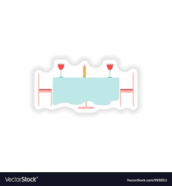 Stylish paper sticker on white background romantic vector image