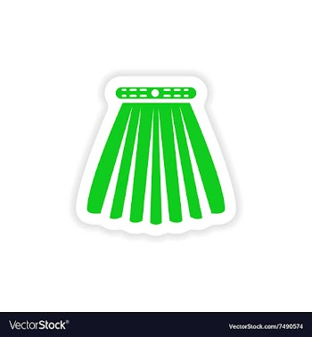 Stylish paper sticker on white background skirt vector image