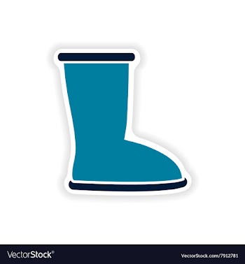 Stylish paper sticker on white background ugg vector image