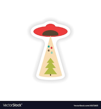 Stylish paper sticker on white background vector image