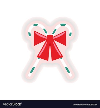 Stylish paper sticker on white background vector image