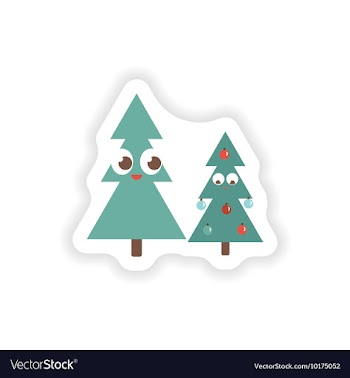 Stylish paper sticker on white background vector image