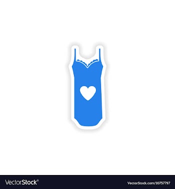 Stylish paper sticker on white background vector image