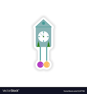 Stylish paper sticker on white background vector image