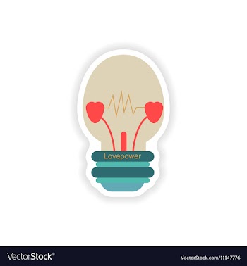 Stylish paper sticker on white background vector image