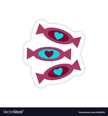 Stylish paper sticker on white background vector image