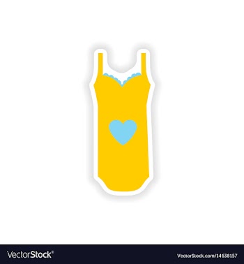 Stylish paper sticker on white background vector image