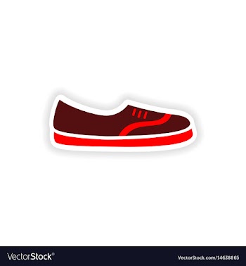 Stylish paper sticker on white background vector image