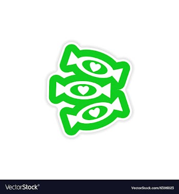 Stylish paper sticker on white background vector image