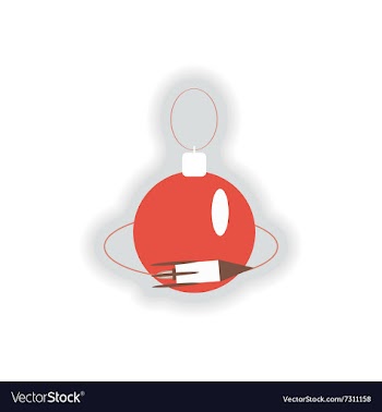 Stylish paper sticker on white background vector image