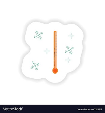 Stylish paper sticker on white background vector image