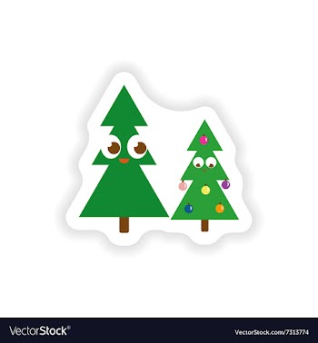 Stylish paper sticker on white background vector image