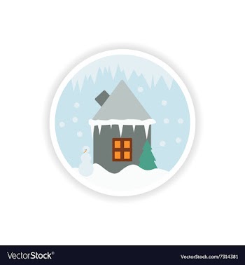 Stylish paper sticker on white background vector image